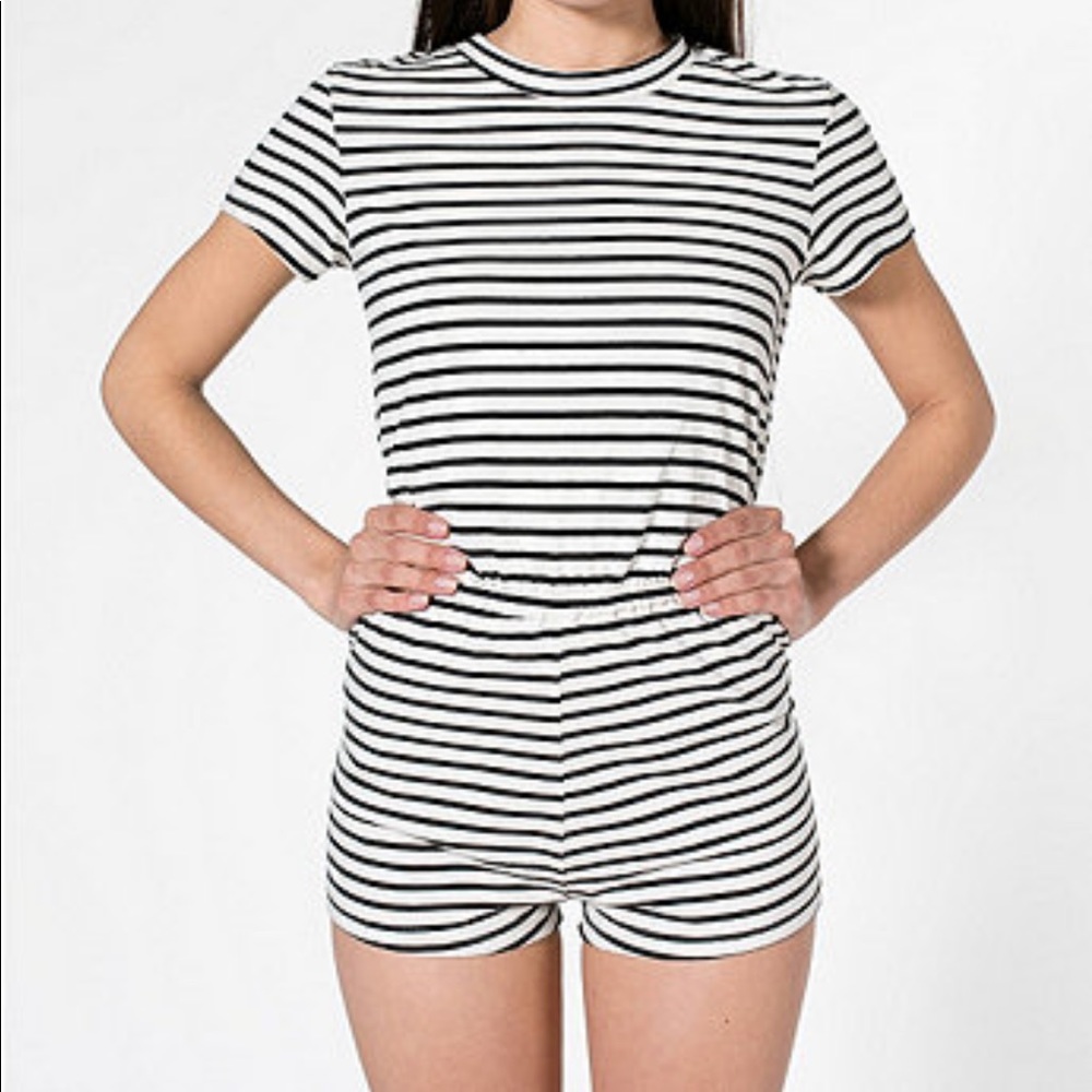 American Apparel Striped Romper